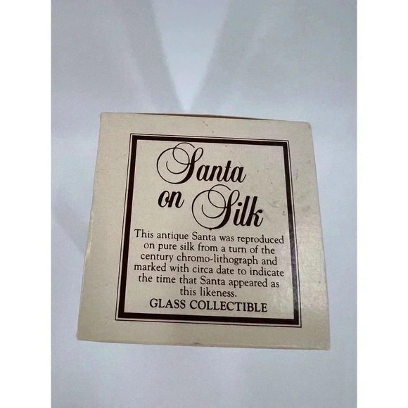 Christmas by Krebs Santa on Silk 1897 BULLER CLOS Ornament Hand Decorated 1992 - Picture 4 of 16